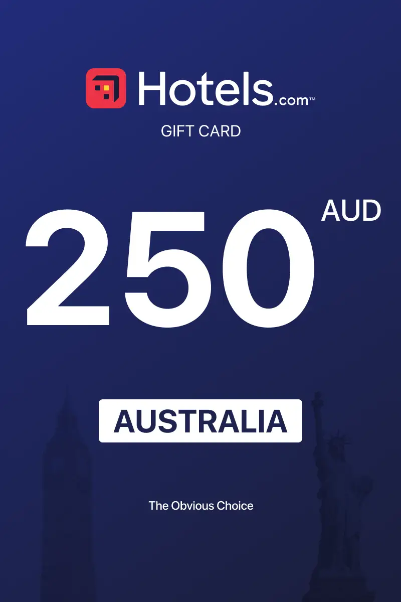 Hotels.com 250 AUD Gift Card (Australia) - Digital Key