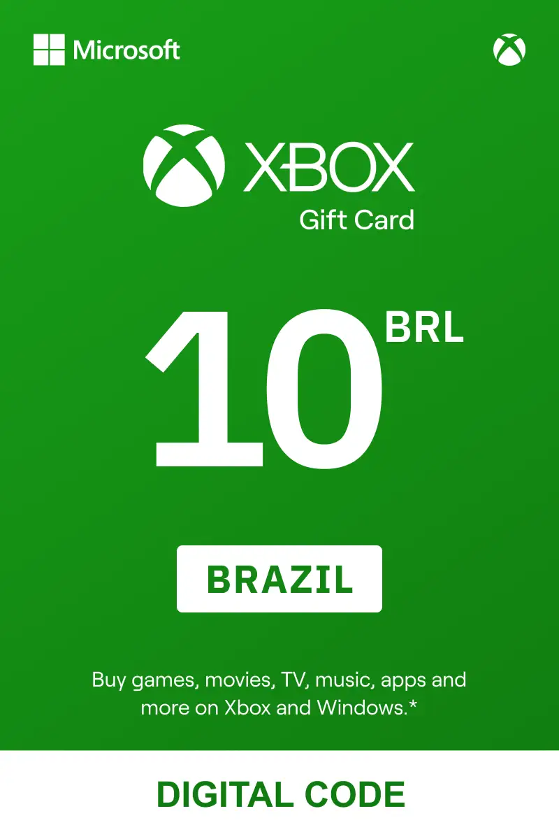 Buy Xbox 10 BRL Gift Card (Brazil) - Digital Key
