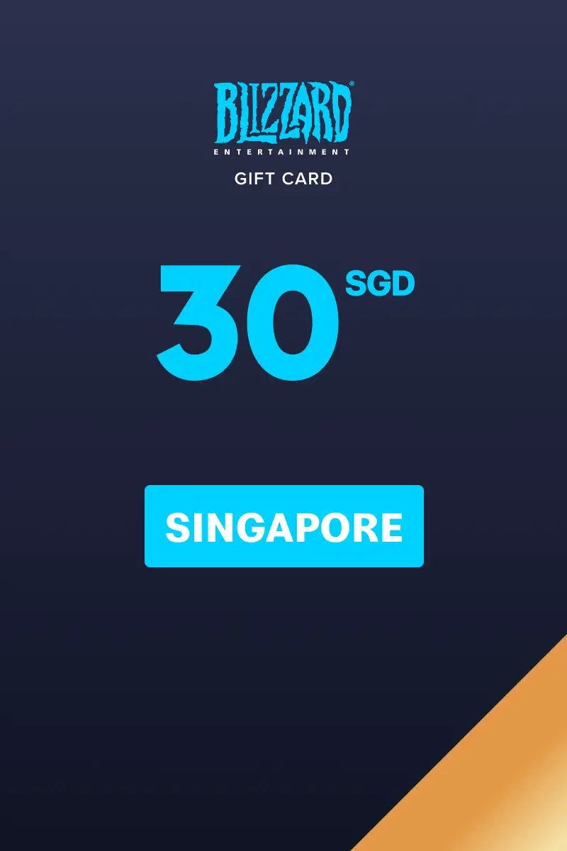 Blizzard 30 SGD Gift Card (Singapore) - Digital Key