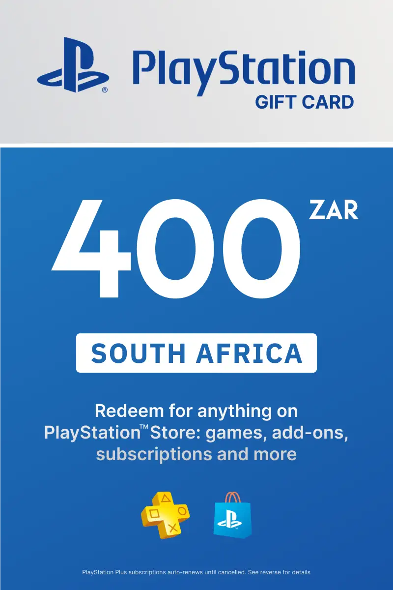 PlayStation Store 400 ZAR Gift Card (South Africa) - Digital Key