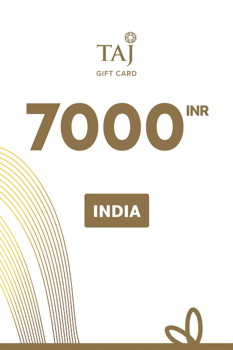 Taj Hotels 7000 INR Gift Card (India) - Digital Key