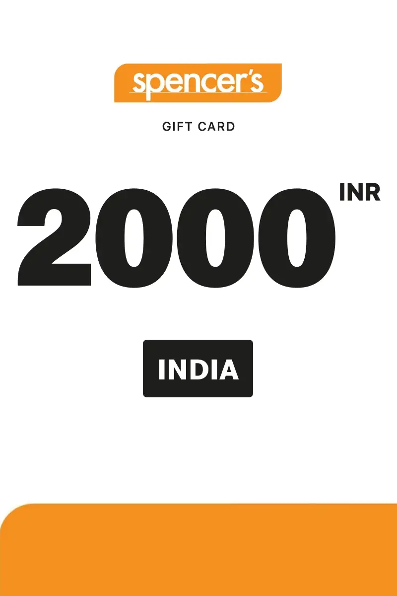 Spencers Retail 2000 INR Gift Card (India) - Digital Key