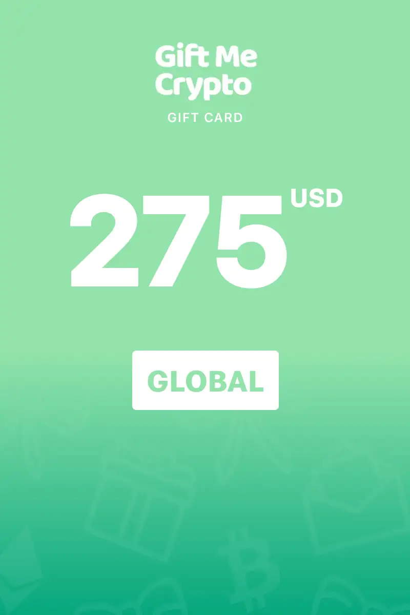 Gift Me Crypto 275 USD Gift Card (Global) - Digital Key
