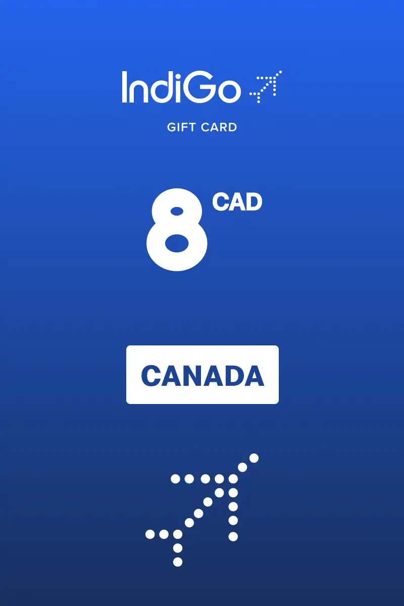 Indigo 8 CAD Gift Card (Canada) - Digital Key