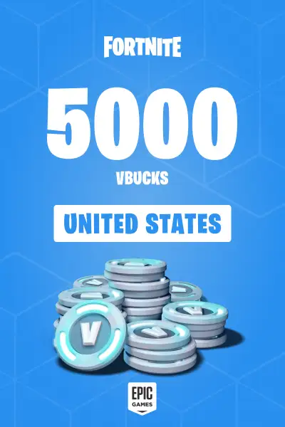 Fortnite - 5000 V-Bucks Card (United States) - Epic Games - Digital Key