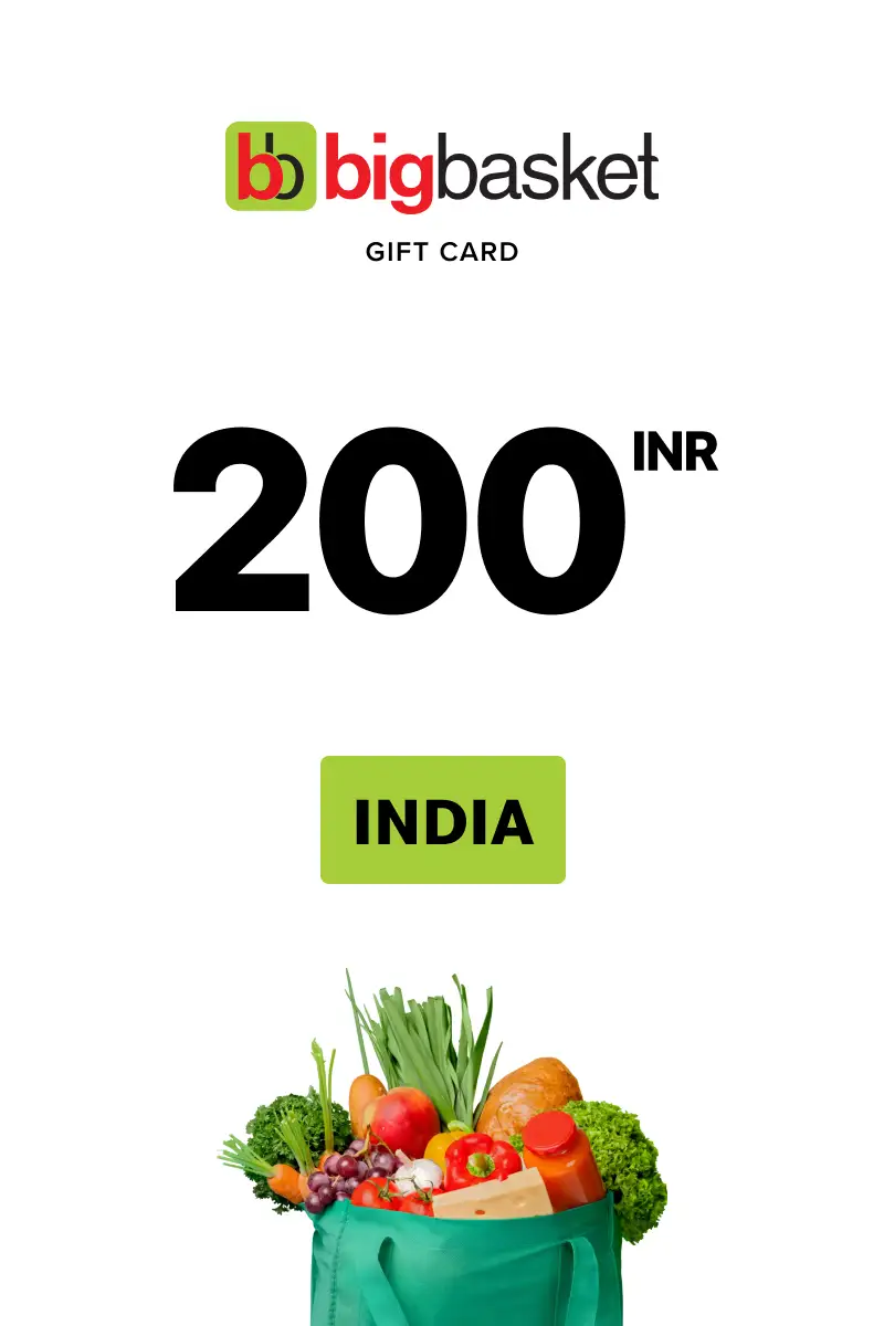 Bigbasket 200 INR Gift Card (India) - Digital Key