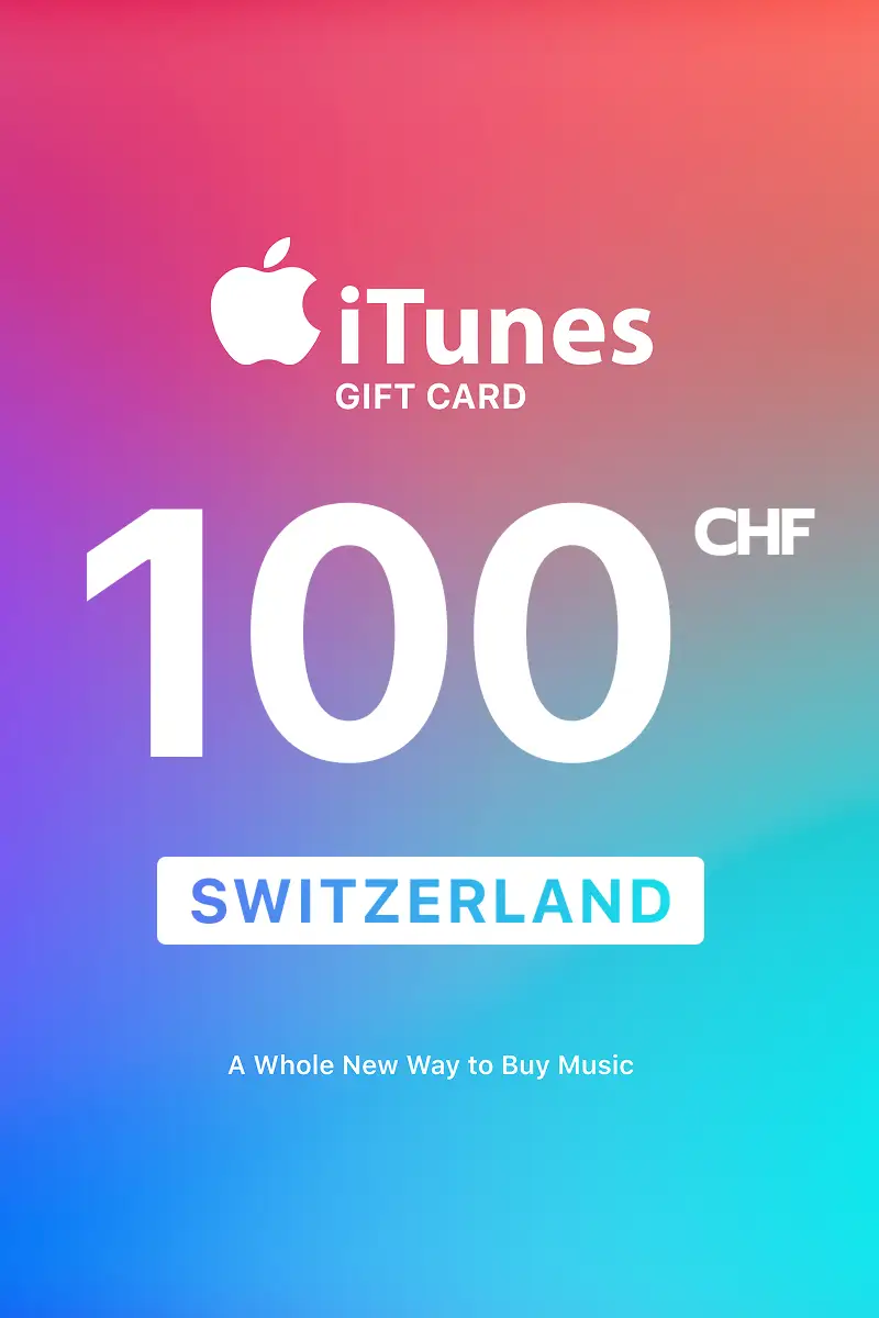 Apple iTunes 100 CHF Gift Card (Switzerland) - Digital Key