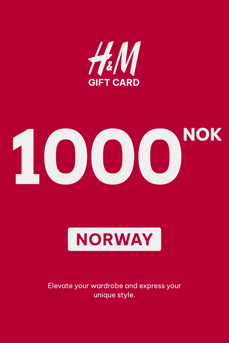HandM 1000 NOK Gift Card (Norway) - Digital Key