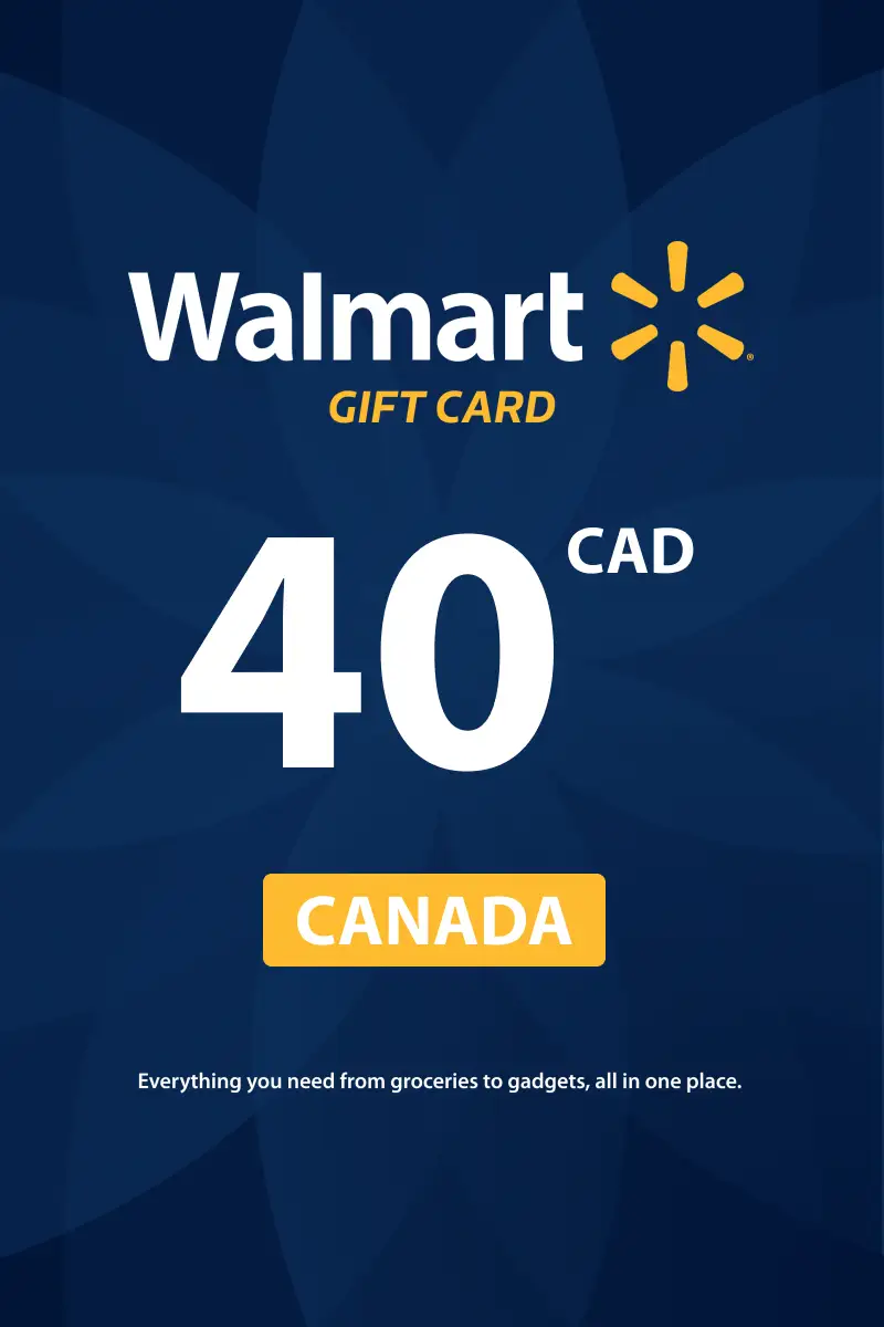 Walmart 40 CAD Gift Card (Canada) - Digital Key