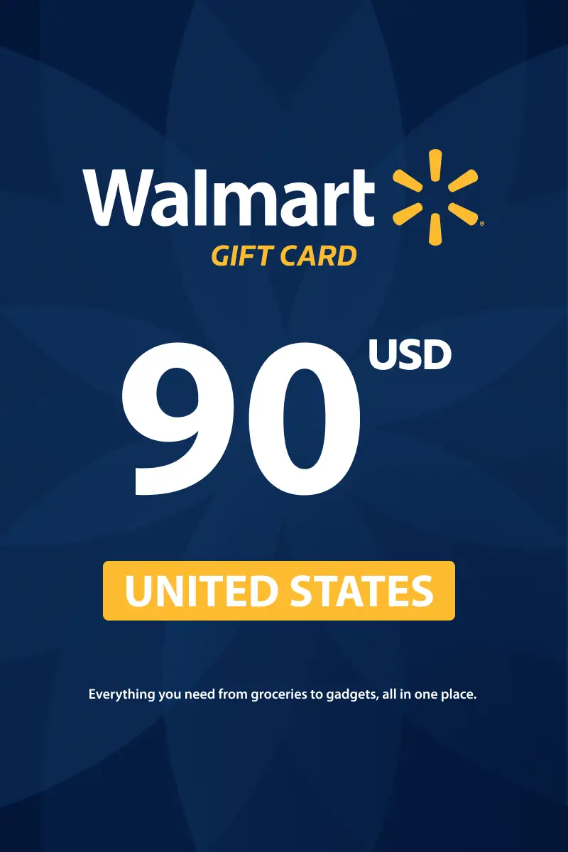 Walmart 90 USD Gift Card (United States) - Digital Key