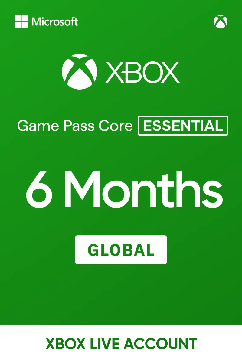 Xbox Game Pass Core (Essential) 6 Months (Global) - Xbox Live Account
