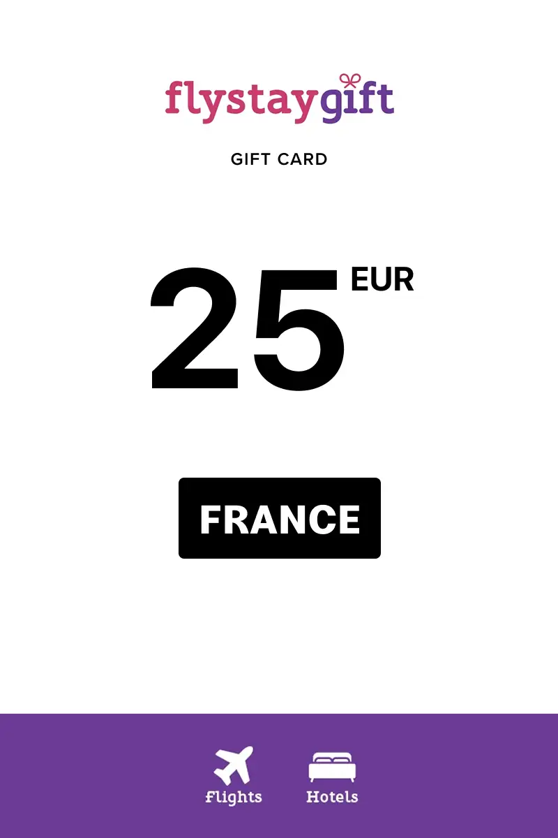 Flystay Gift 25 EUR Gift Card (France) - Digital Key