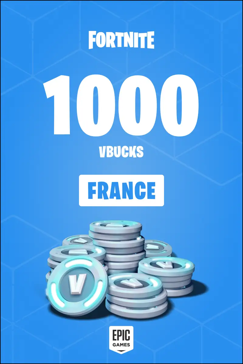 Fortnite - 1000 V-Bucks Card (France) - Epic Games - Digital Key
