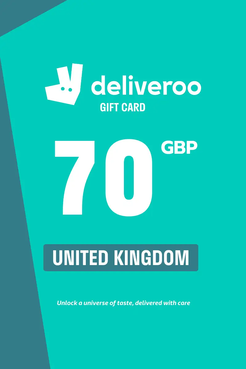 Deliveroo 70 GBP Gift Card (United Kingdom) - Digital Key