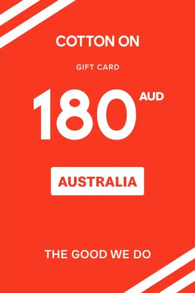Cotton On Group 180 AUD Gift Card (Australia) - Digital Key