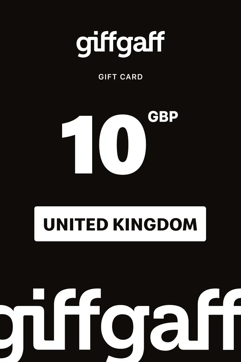 Giff Gaff 10 GBP Gift Card (United Kingdom) - Digital Key