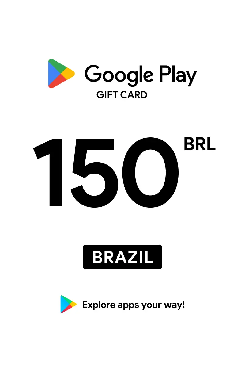 Google Play 150 BRL Gift Card (Brazil) - Digital Key