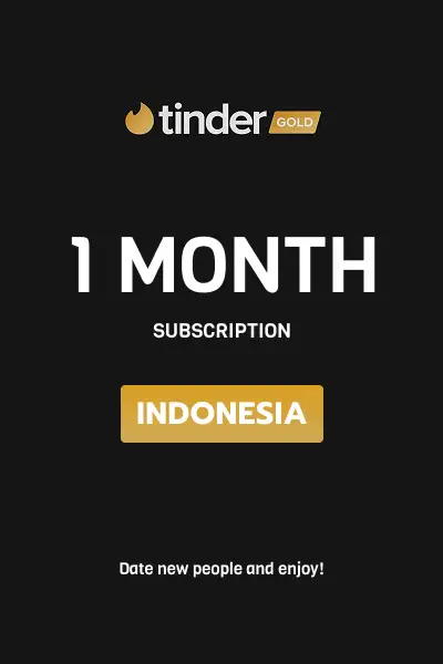 Tinder Gold 1 Month Subscription (Indonesia) - Digital Key