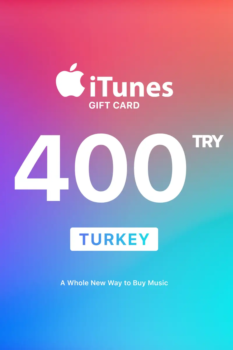 Apple iTunes 400 TRY Gift Card (Turkey) - Digital Key