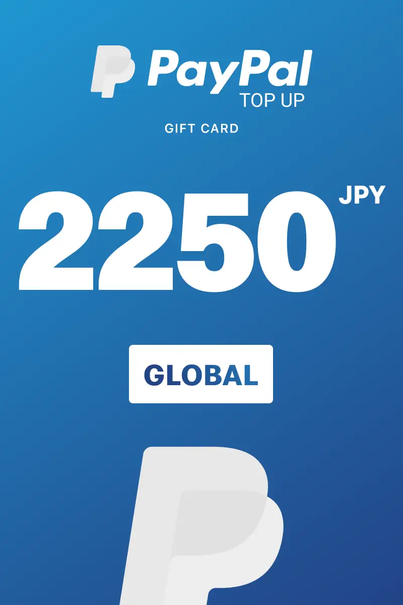 PayPal Instant Top Up 2250 JPY Gift Card (Global) - Digital Key