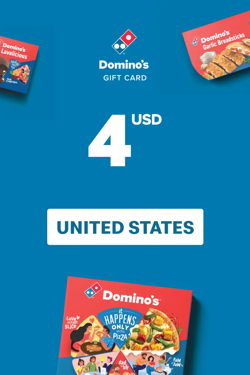 Dominos Pizza 4 USD Gift Card (United States) - Digital Key