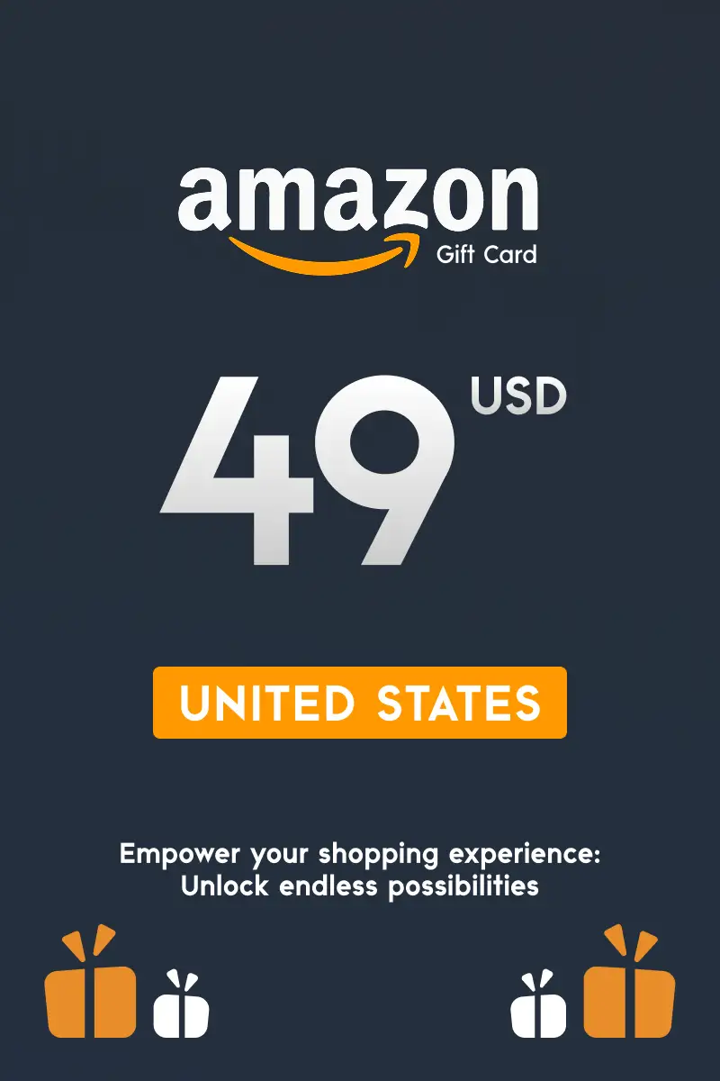 Amazon 49 USD Gift Card (United States) - Digital Key