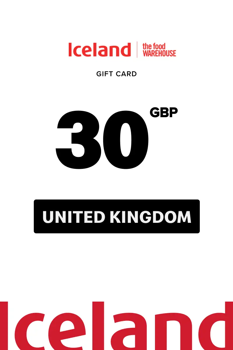 Iceland 30 GBP Gift Card (United Kingdom) - Digital Key