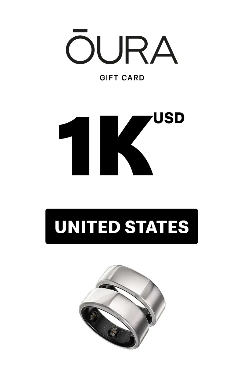 Oura Ring 1000 USD Gift Card (United States) - Digital Key