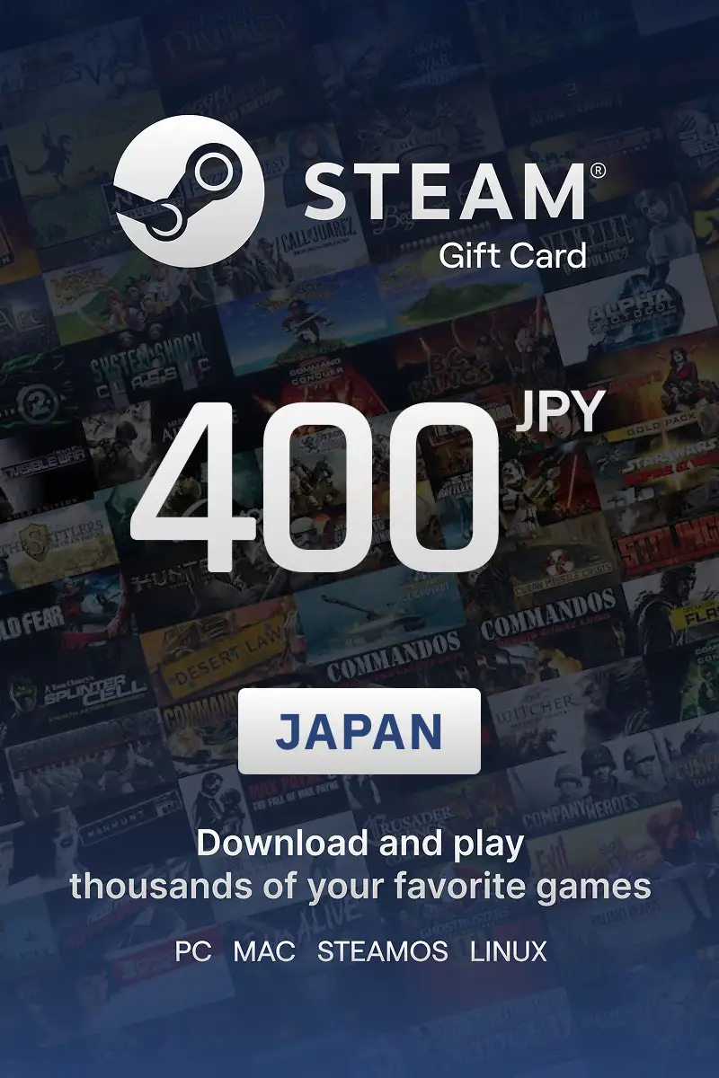 Steam Wallet 400 JPY Gift Card (Japan) - Digital Key