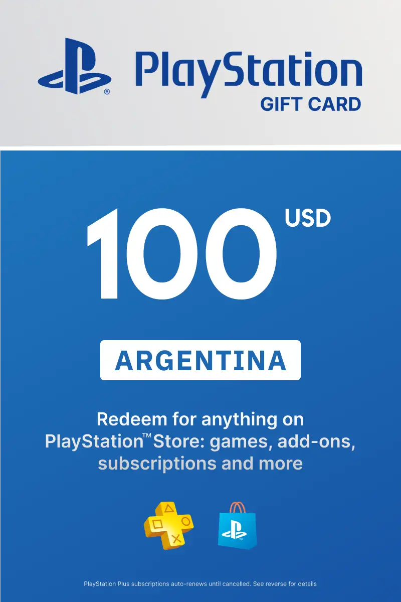 PlayStation Store 100 USD Gift Card (Argentina) - Digital Key
