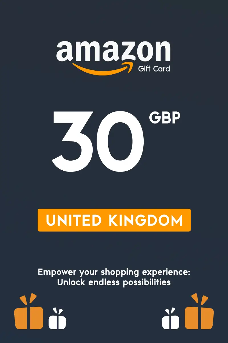 Amazon 30 GBP Gift Card (United Kingdom) - Digital Key
