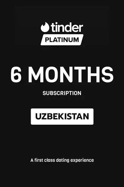 Tinder Platinum 6 Months Subscription (Uzbekistan) - Digital Key