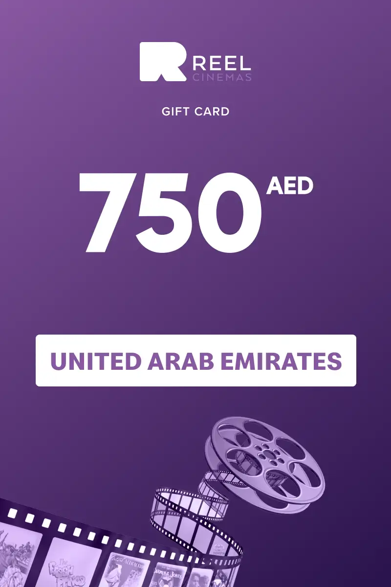 Reel Cinema 750 AED Gift Card (United Arab Emirates) - Digital Key