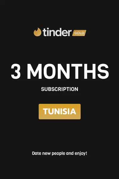 Tinder Gold 3 Months Subscription (Tunisia) - Digital Key