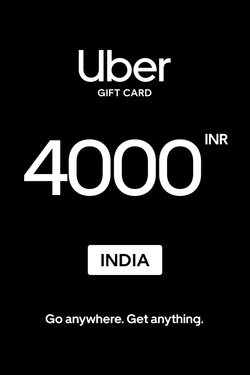 Uber 4000 INR Gift Card (India) - Digital Key