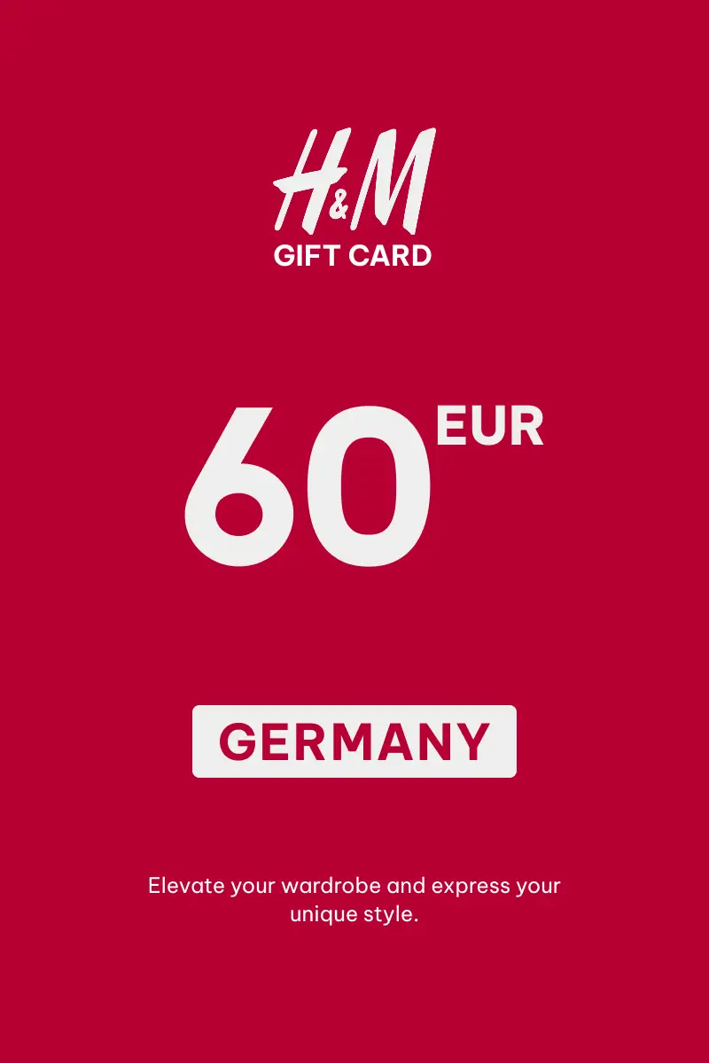 HandM 60 EUR Gift Card (Germany) - Digital Key