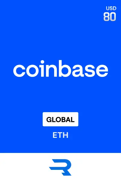 Rewarble Coinbase (ETH) 80 USD Gift Card (Global) - Rewarble - Digital Key