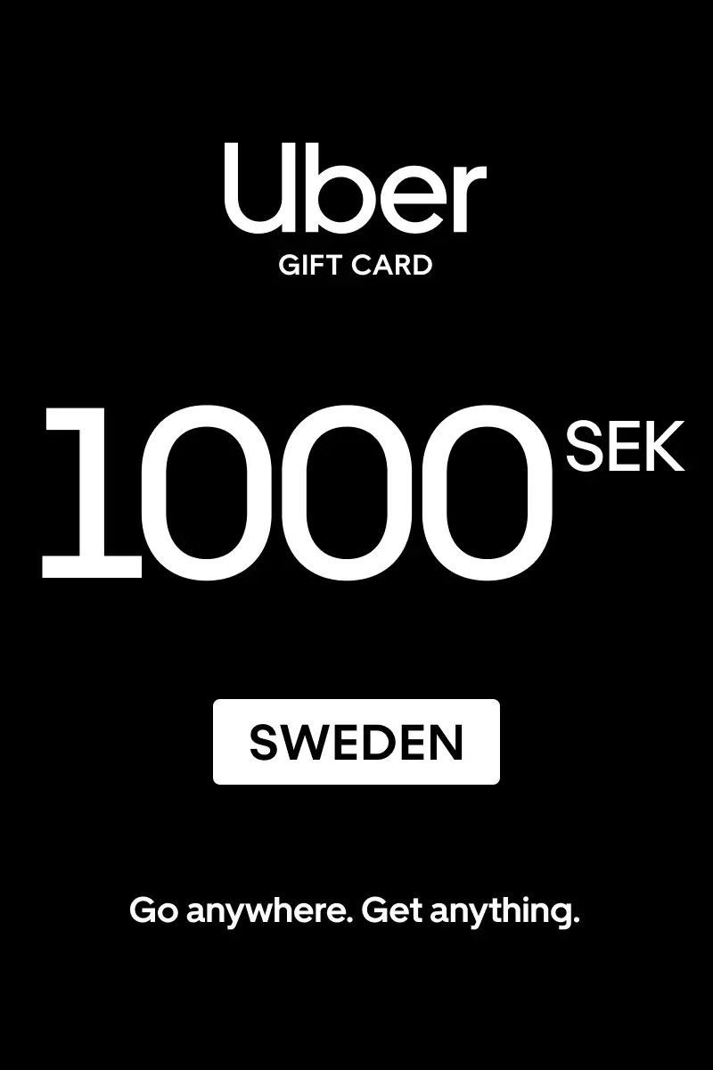 Uber 1000 SEK Gift Card (Sweden) - Digital Key