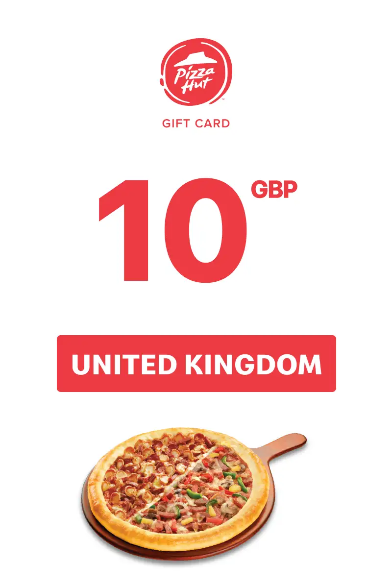 Pizza Hut 10 GBP Gift Card (United Kingdom) - Digital Key