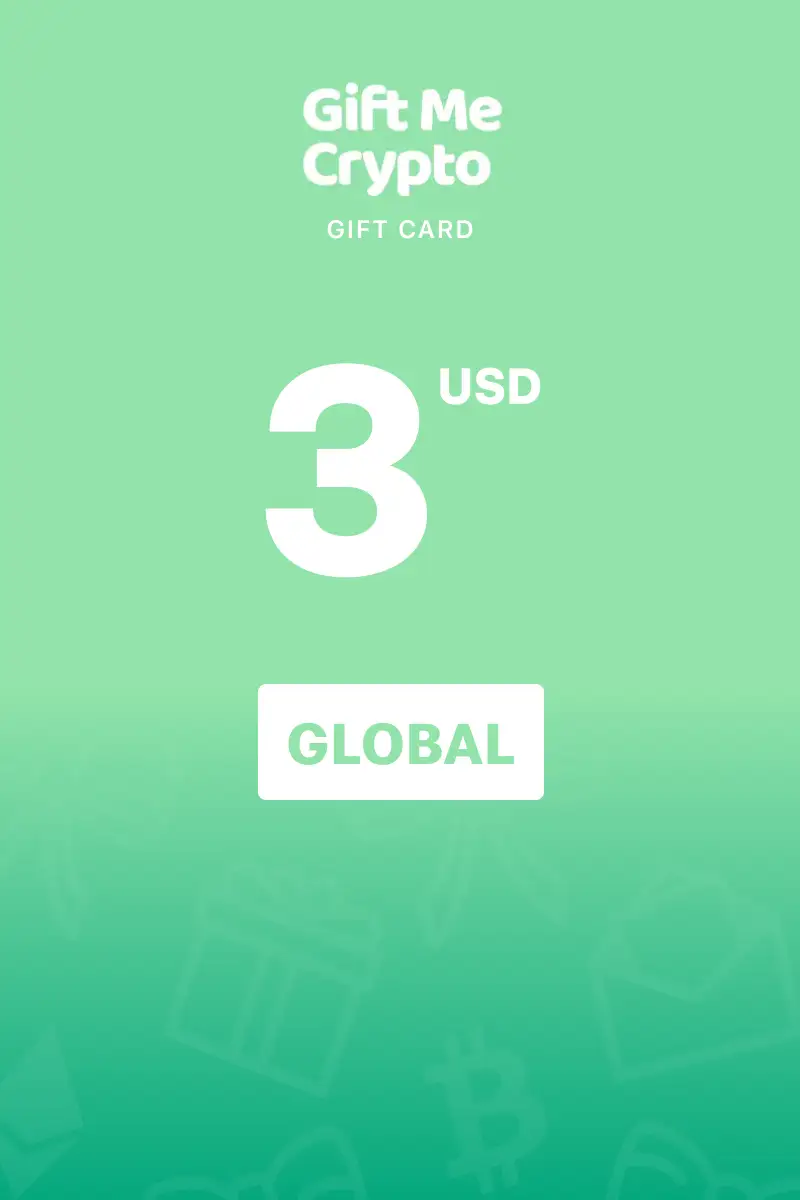 Gift Me Crypto 3 USD Gift Card (Global) - Digital Key
