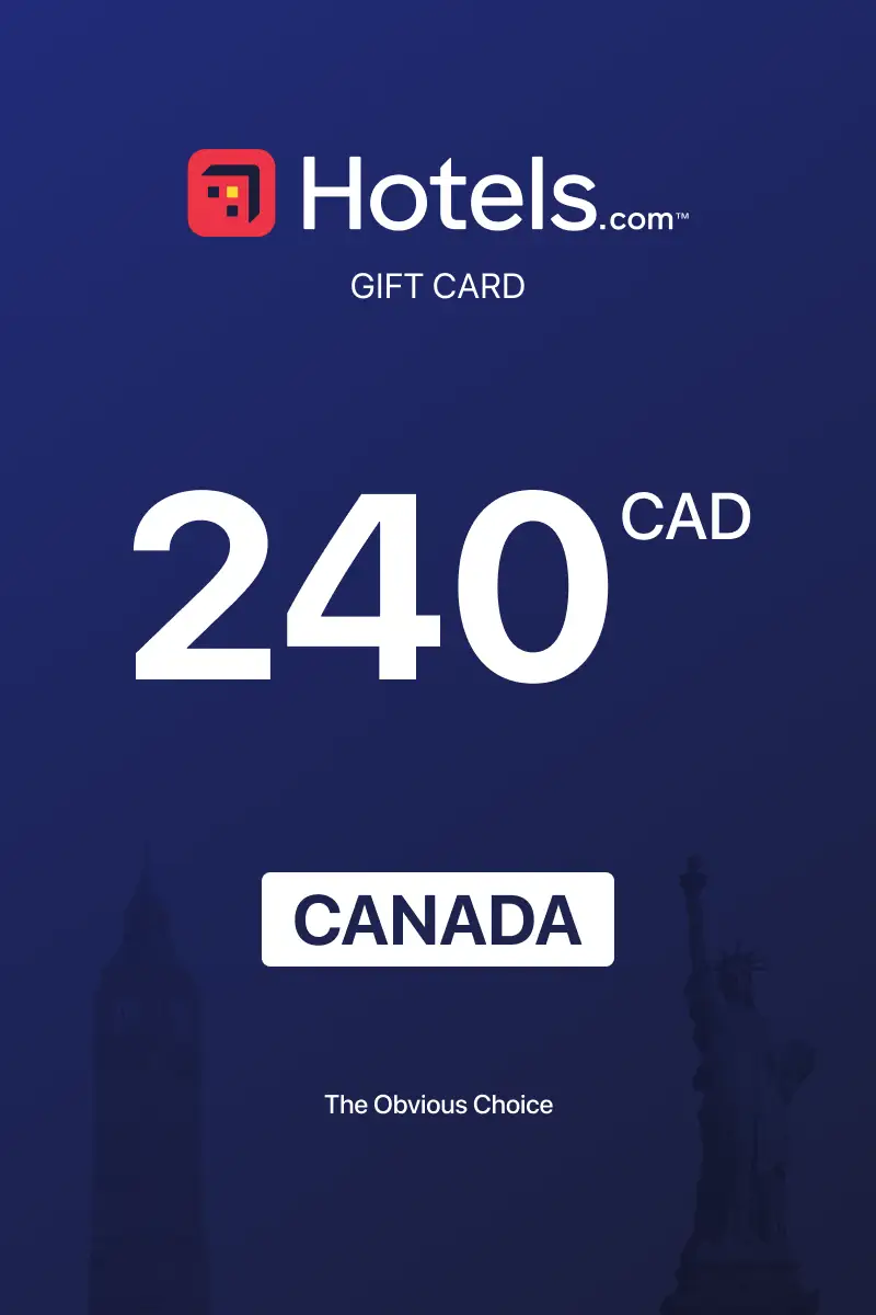 Hotels.com 240 CAD Gift Card (Canada) - Digital Key