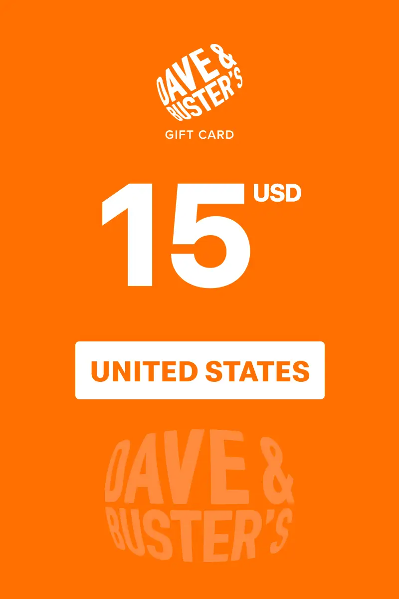 Dave and Buster's 15 USD Gift Card (United States) - Digital Key