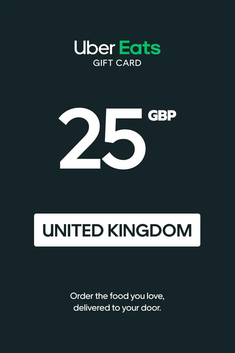 Uber Eats 25 GBP Gift Card (United Kingdom) - Digital Key