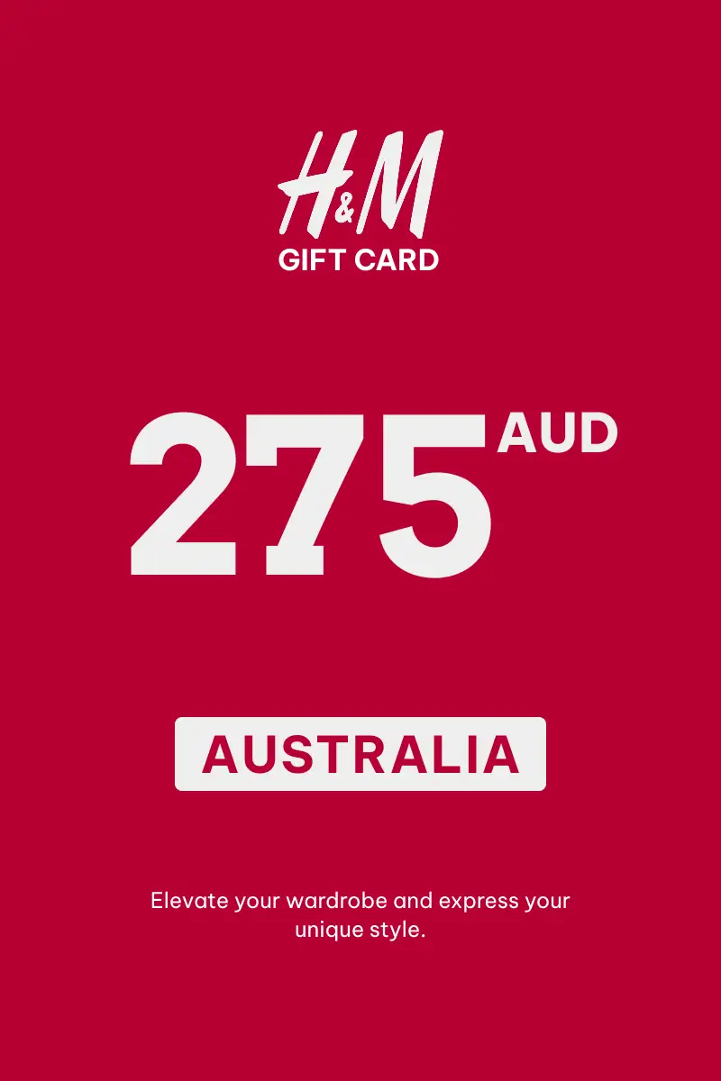 HandM 275 AUD Gift Card (Australia) - Digital Key