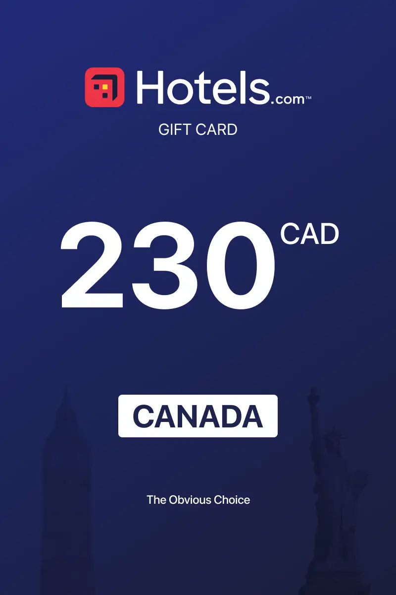 Hotels.com 230 CAD Gift Card (Canada) - Digital Key