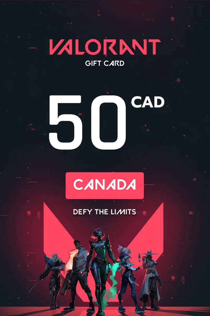 Valorant 50 CAD Gift Card (Canada) - Digital Key