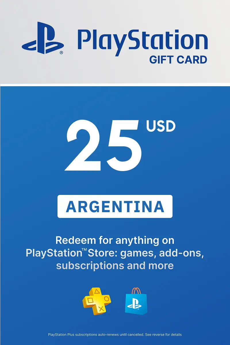 PlayStation Store 25 USD Gift Card (Argentina) - Digital Key