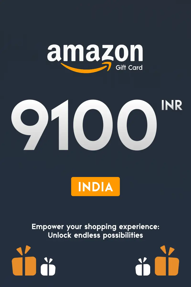 Amazon 9100 INR Gift Card (India) - Digital Key