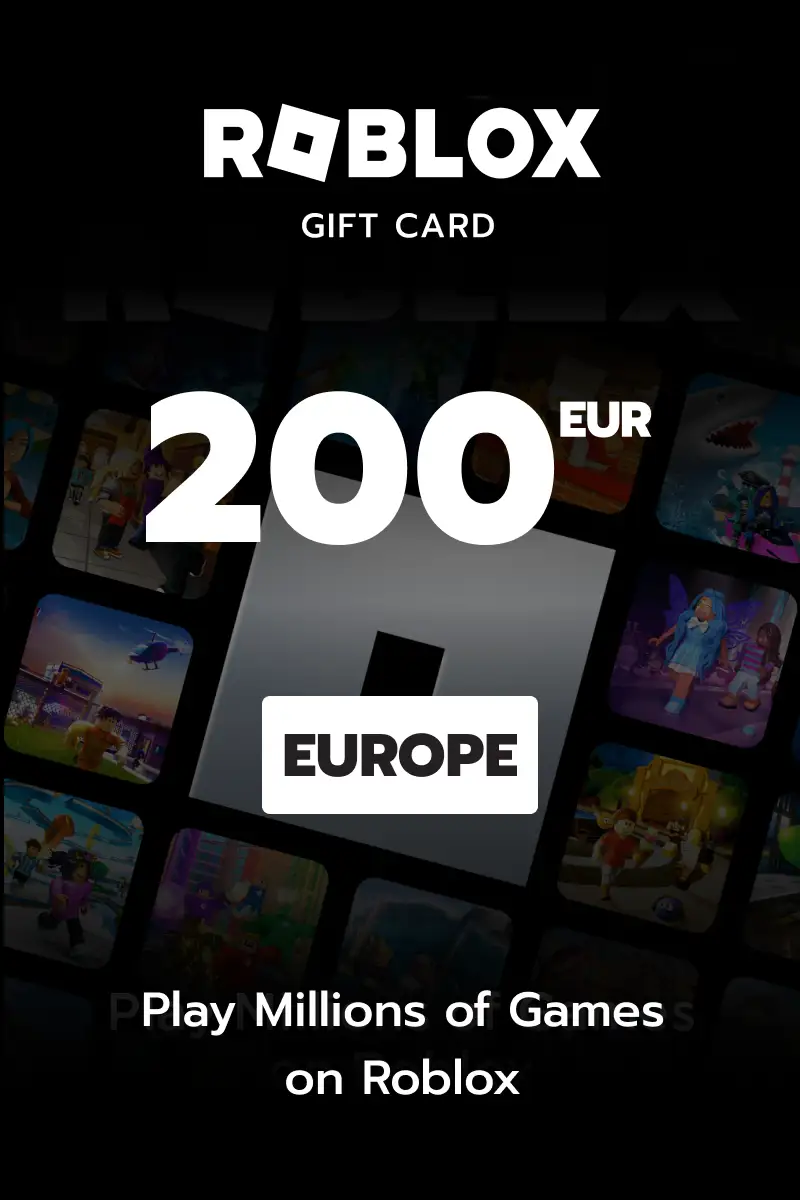Roblox 200 EUR Gift Card (Europe) - Digital Key