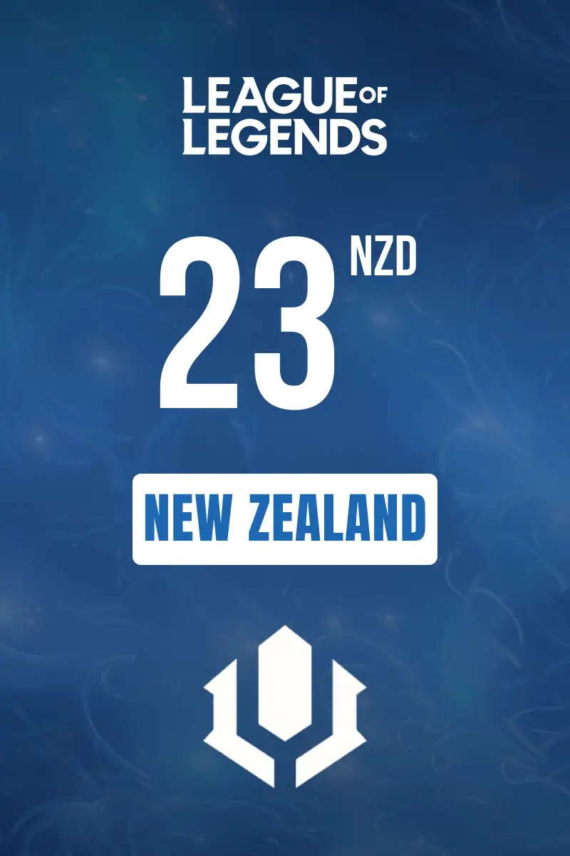 League of Legends 23 NZD Gift Card (New Zealand) - Digital Key